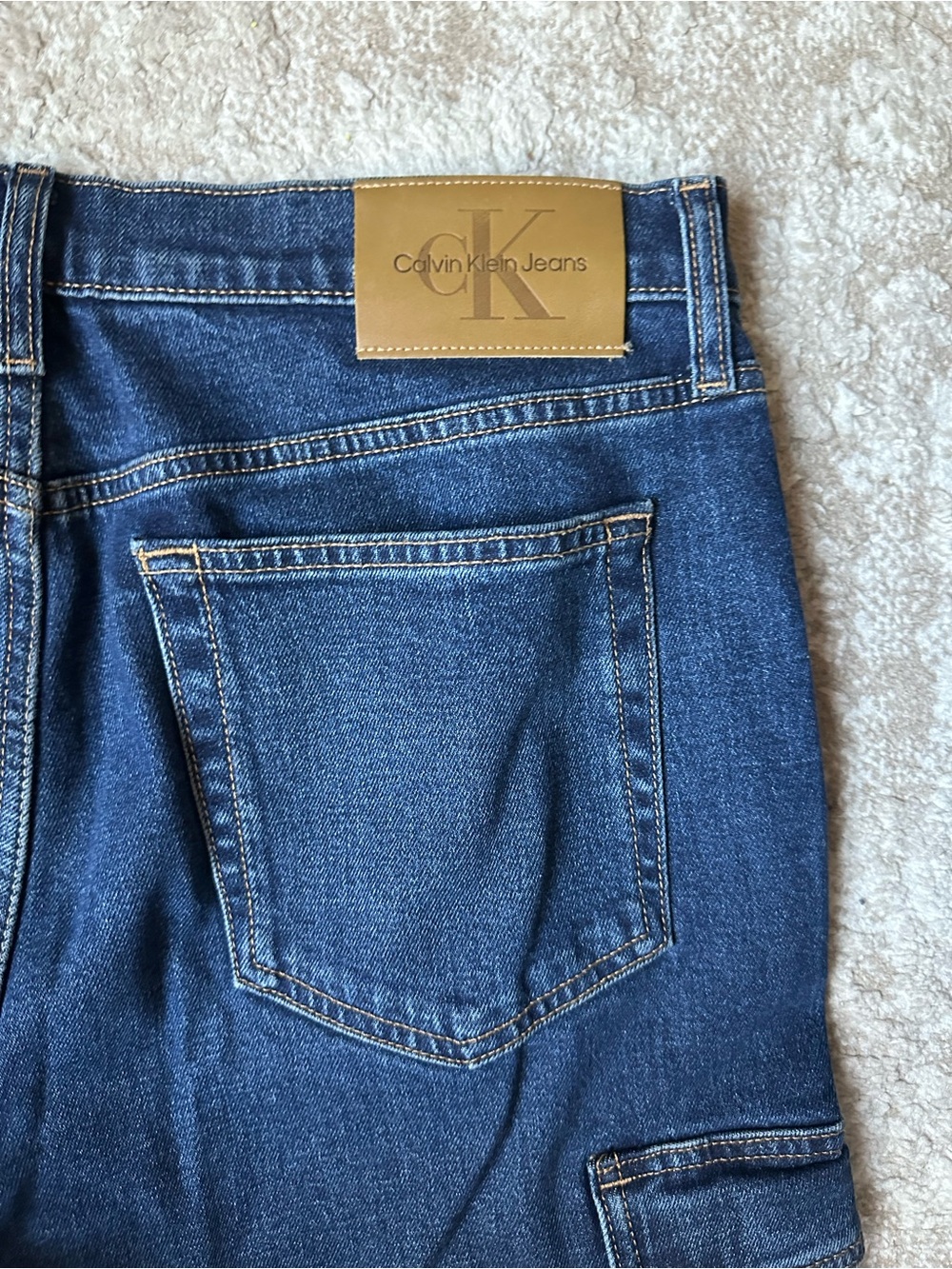 Calvin Klein Ultra-High Wide Leg Stretch Jeans